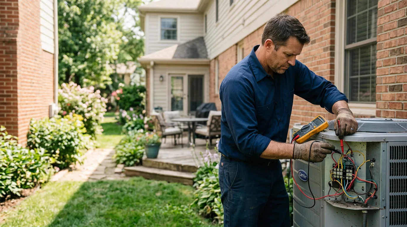 HVAC technician working near North Plains, OR
